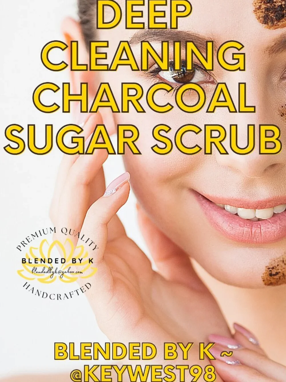 Deep Cleaning Charcoal Sugar Scrub ~ 8oz